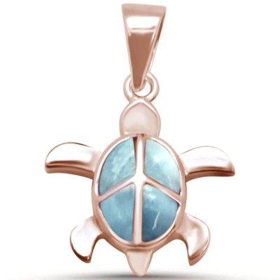 Rose Gold Plated Turtle Natura...