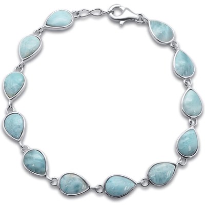 Pear Shape Natural Larimar .92...