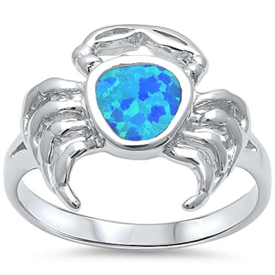 Blue Opal Crab .925 Sterling S...