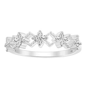 LADIES STACKABLE BAND 1/6 CT R...