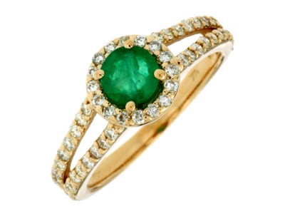 EMERALD & DIAMOND RING