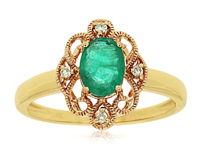 EMERALD & DIAMOND RING